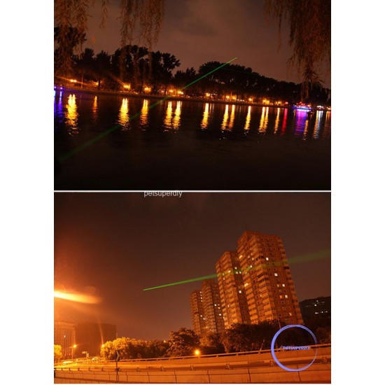 100ｍｗグリーンレーザーポインター　液晶画面にも映える　多機能レーザー